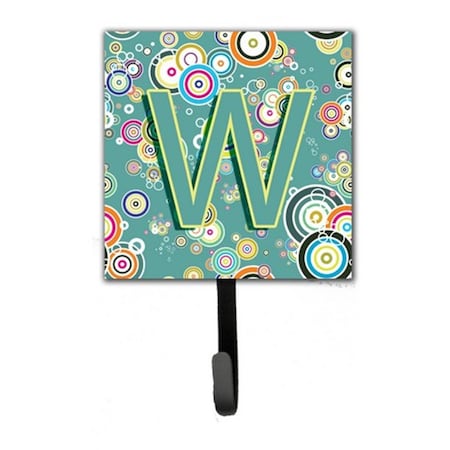 Jensendistributionservices Letter W Circle Circle Teal Initial Alphabet Leash & Key Holder MI1725079